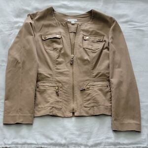 Charter Club Utility Jacket in Tan
